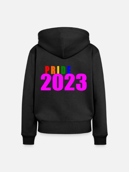 Pride 2023 - Frauen Premium Bio Zip Hoodie - Schwarz