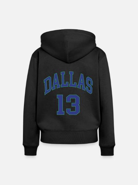 Dallas 13 - Frauen Premium Bio Zip Hoodie - Schwarz