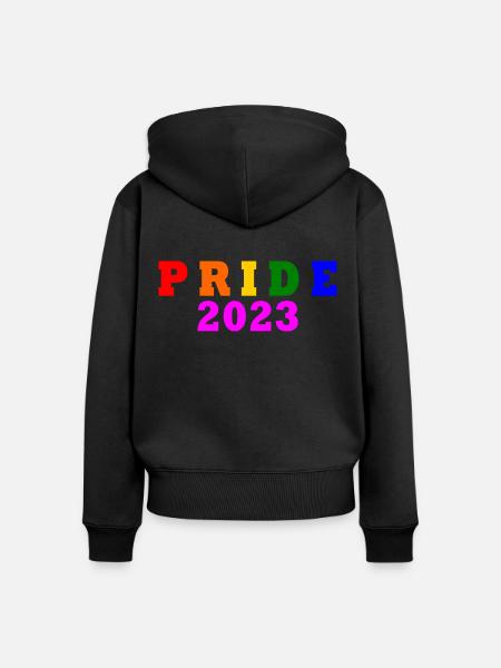 Pride 2023 - Frauen Premium Bio Zip Hoodie - Schwarz