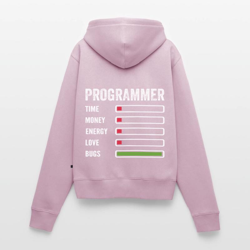développeur humour programmeur codeur code Sweat à capuche zippé Premium bio Femme