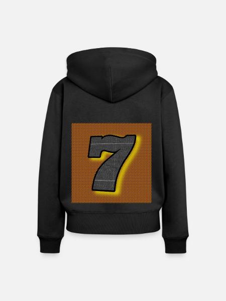 7 (Sieben) - Abbild - 2023 - Frauen Premium Bio Zip Hoodie - Schwarz
