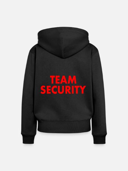 Team security - Frauen Premium Bio Zip Hoodie - Schwarz