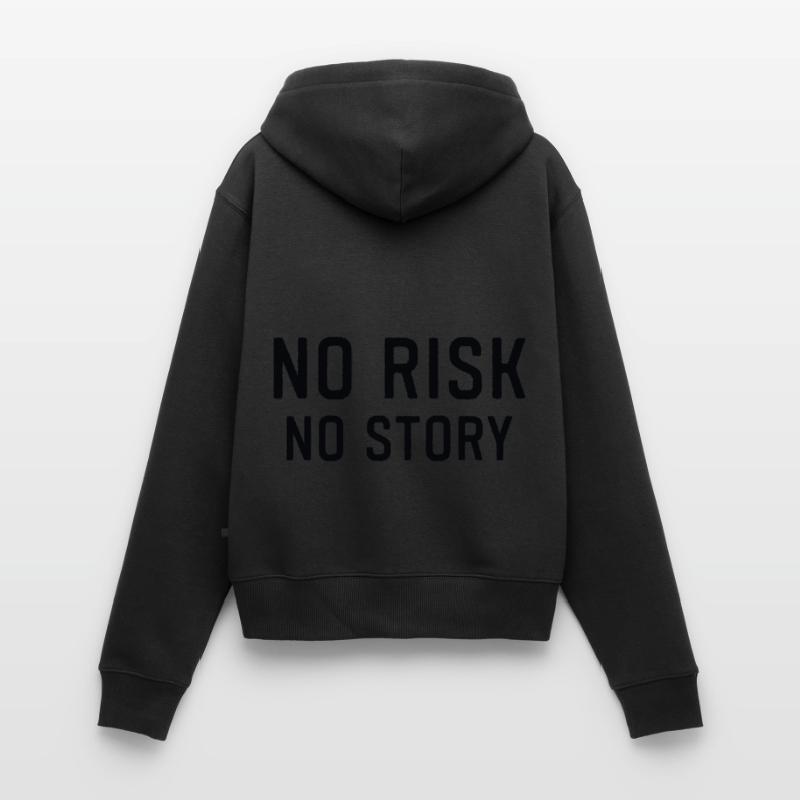Pas de risque, pas d’histoire, pas de risque, pas de plaisir Sweat à capuche zippé Premium bio Femme