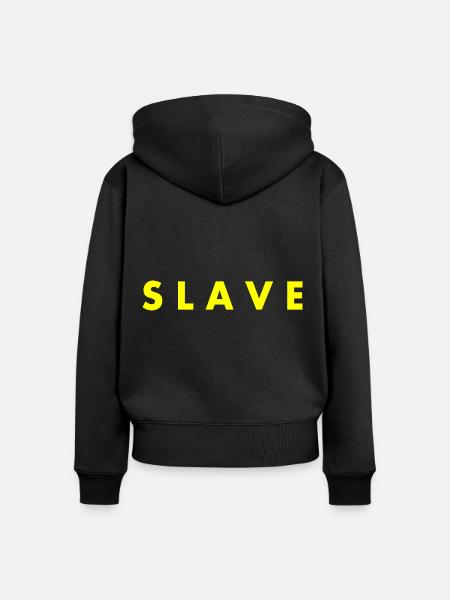Slave - Frauen Premium Bio Zip Hoodie - Schwarz