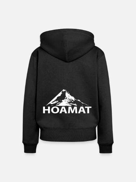 Hoamat - (10) - Frauen Premium Bio Zip Hoodie - Schwarz