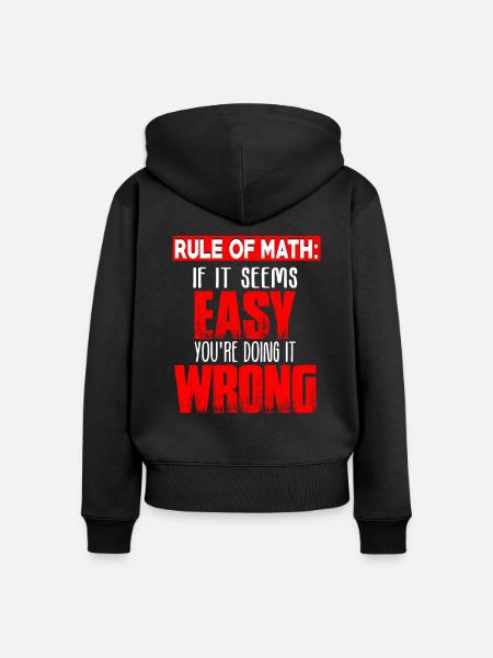 Mathematik Mathematiker - Frauen Premium Bio Zip Hoodie - Schwarz