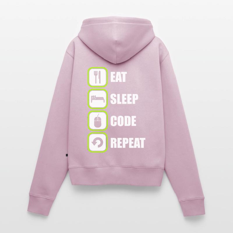Programmeur Programmeur Code de programmation Sweat à capuche zippé Premium bio Femme