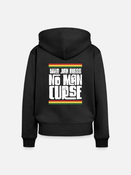Rasta - Frauen Premium Bio Zip Hoodie - Schwarz