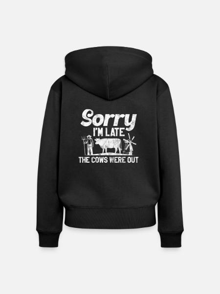 Landwirt - Frauen Premium Bio Zip Hoodie - Schwarz