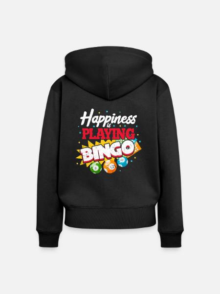 Bingo - Frauen Premium Bio Zip Hoodie - Schwarz