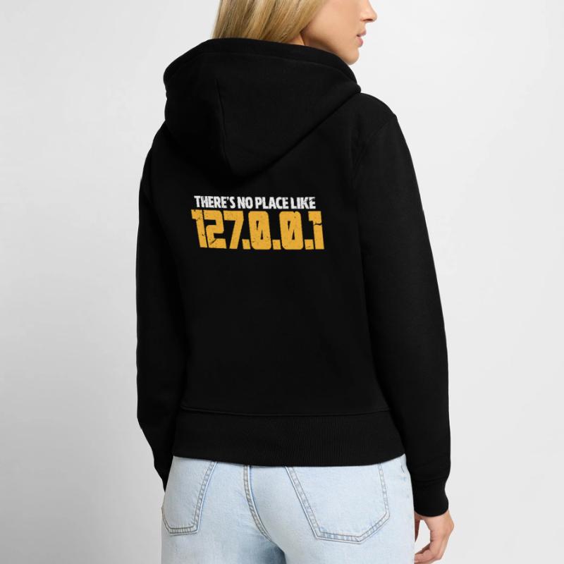 Programmeur code cadeau codeur informatique Sweat à capuche zippé Premium bio Femme