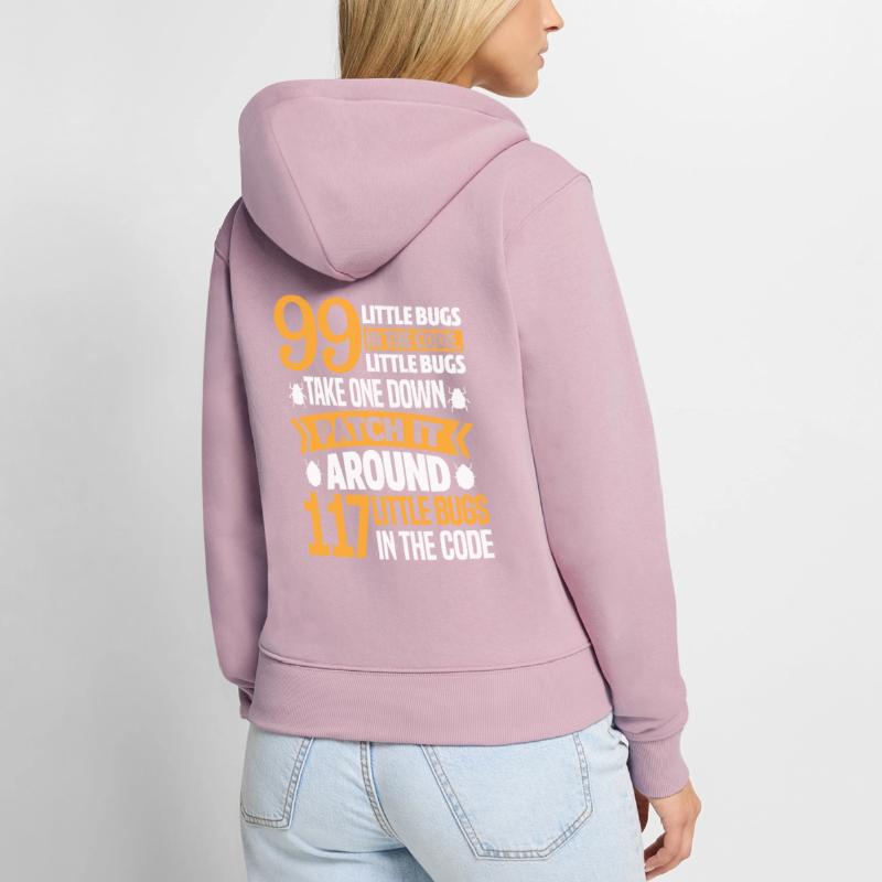 Programmeur code cadeau codeur informatique Sweat à capuche zippé Premium bio Femme