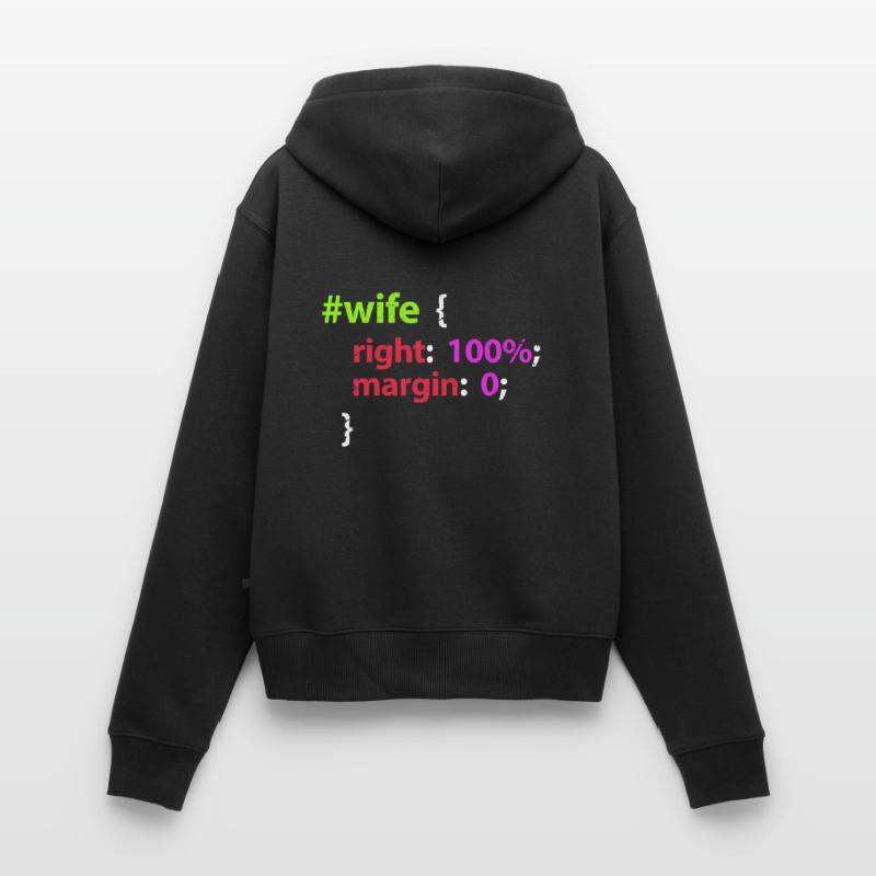 Programmierer Ehefrau Ehemann Code Informatik Frauen Premium Bio Zip Hoodie