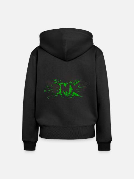 BMX - Frauen Premium Bio Zip Hoodie - Schwarz