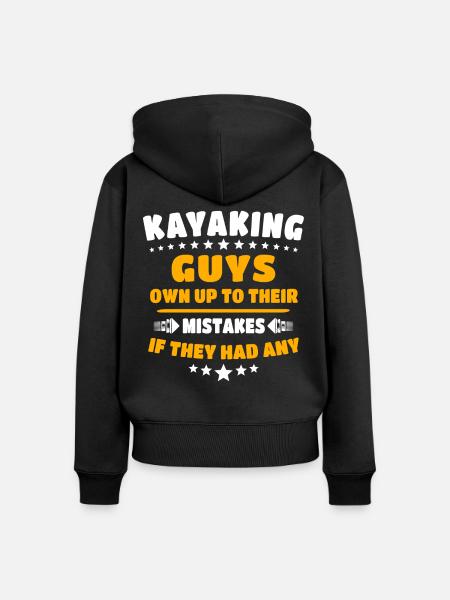 Kayaking Kayak - Frauen Premium Bio Zip Hoodie - Schwarz