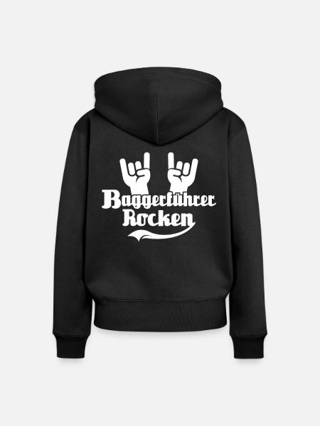 Baggerfuehrer Baggerfahrer - Frauen Premium Bio Zip Hoodie - Schwarz