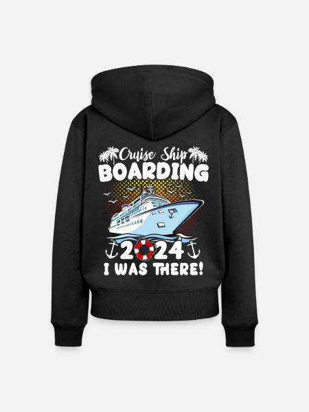 Kreuzfahrt 2024 Cruise - Frauen Premium Bio Zip Hoodie - Schwarz