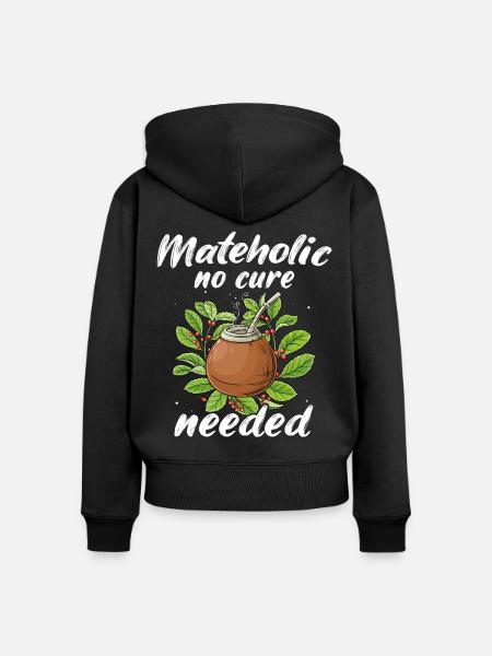 Mate Tee - Frauen Premium Bio Zip Hoodie - Schwarz