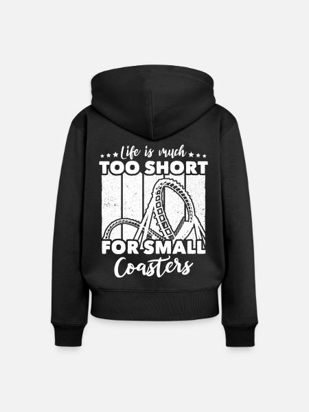 Roller Coaster - Frauen Premium Bio Zip Hoodie - Schwarz