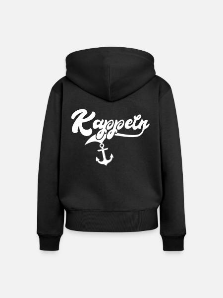 Kappeln Sprüche - Frauen Premium Bio Zip Hoodie - Schwarz