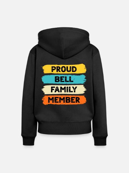 Stolzer Bell - Frauen Premium Bio Zip Hoodie - Schwarz