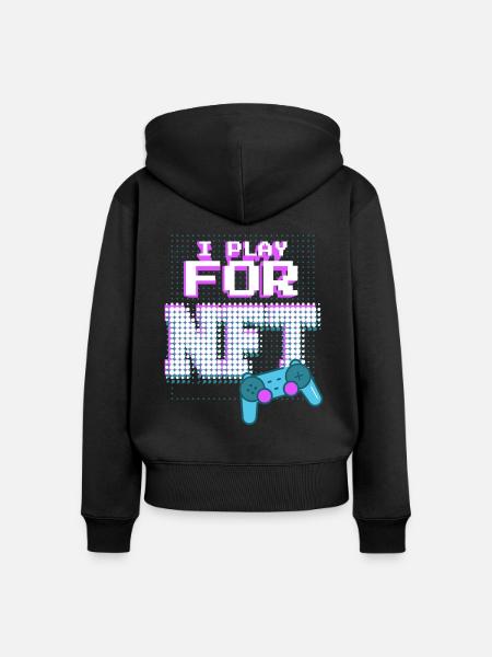 Für NFT spielen - Frauen Premium Bio Zip Hoodie - 