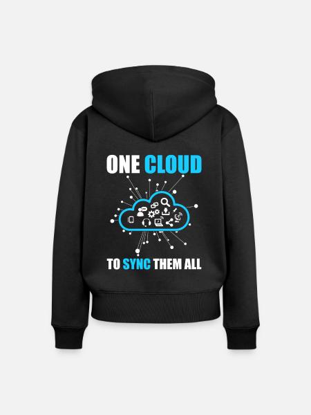 Cloud-Administrator Cloud-Devops - Frauen Premium Bio Zip Hoodie - Schwarz
