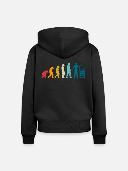 Aquarianer - Frauen Premium Bio Zip Hoodie - Schwarz