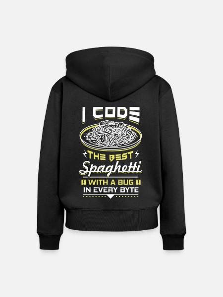 Computerprogrammierung - Frauen Premium Bio Zip Hoodie - Schwarz