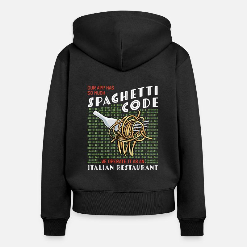Computer programming - Women's Premium Organic Zip Hoodie - black