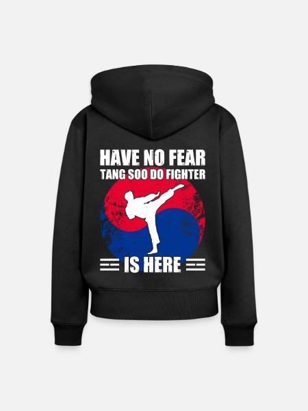 Tang Soo Do Geschenk - Frauen Premium Bio Zip Hoodie - Schwarz