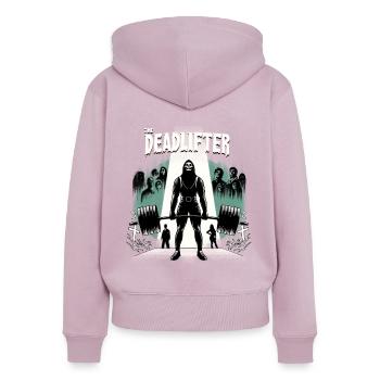 Horrifying Deadlifter Bodybuilding Workout - Frauen Premium Bio Zip Hoodie - Altrosa - Hinten - Julia (174cm)