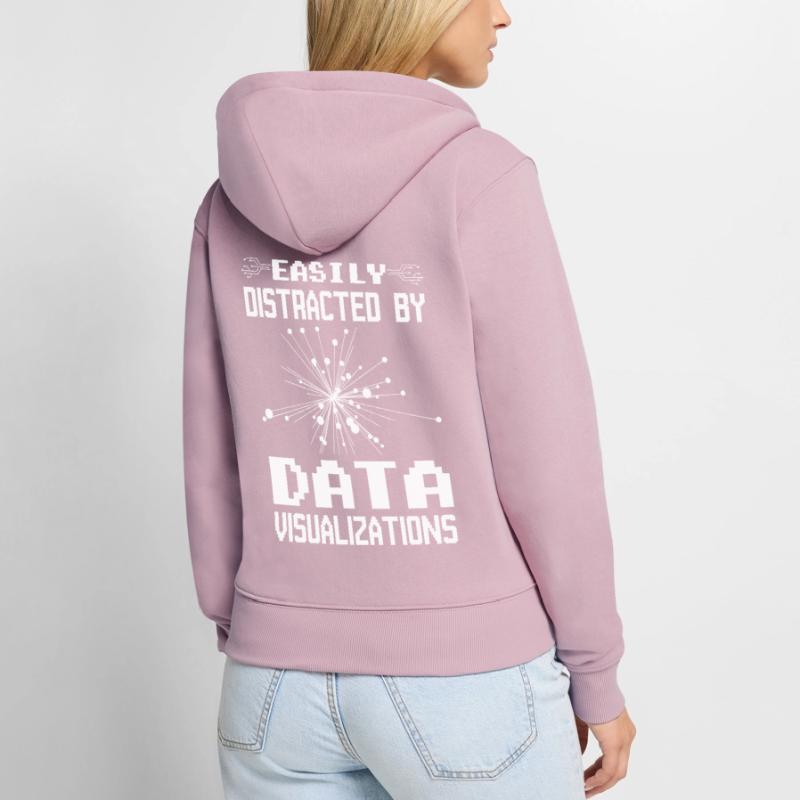 Machine Learning Algorithms AI Data Analyst Women's Premium Organic Zip Hoodie