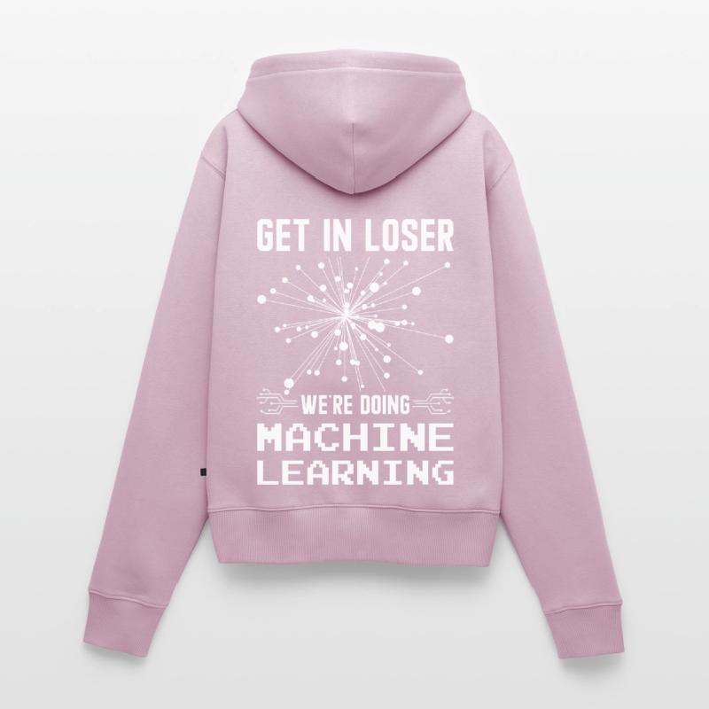 Machine Learning Algorithms AI Data Analyst Women's Premium Organic Zip Hoodie