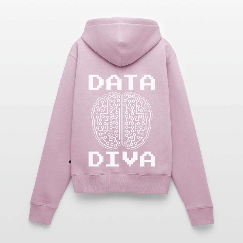 Machine Learning Algorithmen KI Datenanalyst Frauen Premium Bio Zip Hoodie