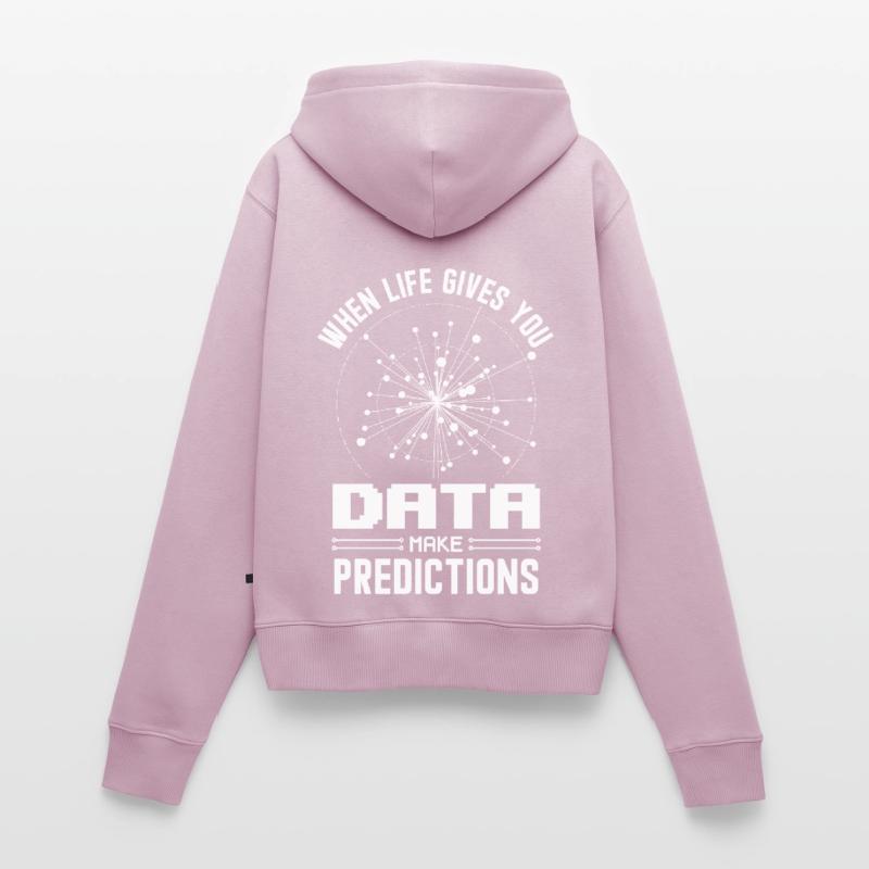Machine Learning Algorithms AI Data Analyst Women's Premium Organic Zip Hoodie