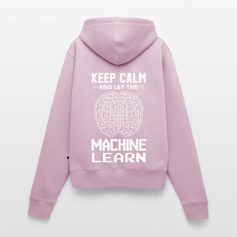 Machine Learning Algorithms AI Data Analyst Women's Premium Organic Zip Hoodie