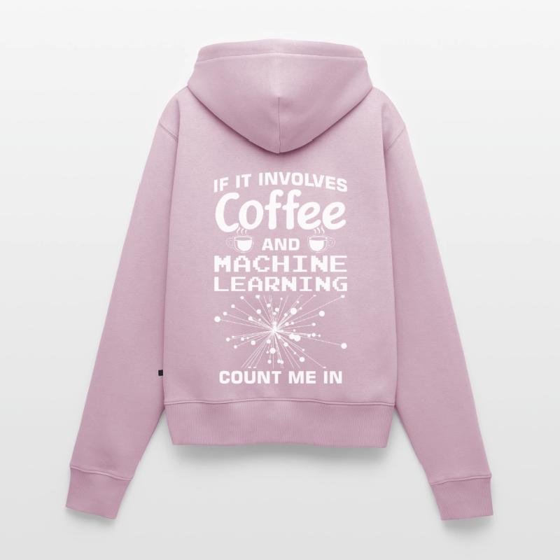 Machine Learning Algorithmen KI Datenanalyst Frauen Premium Bio Zip Hoodie