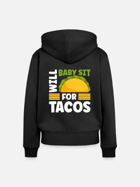 Babysitter Geschenk Babysitting Bester Babysitter - Frauen Premium Bio Zip Hoodie - Schwarz