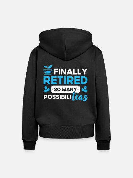 Teetrinker Teeliebhaber Geschenk Tee - Frauen Premium Bio Zip Hoodie - Schwarz