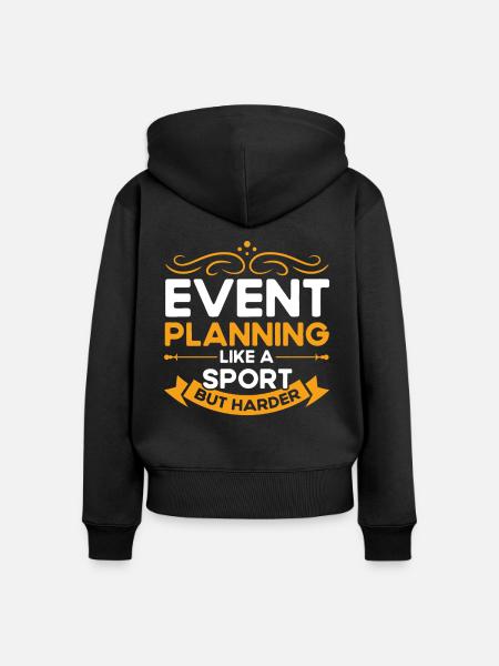 Eventplaner Hochzeitsplaner Event Manager - Frauen Premium Bio Zip Hoodie - Schwarz