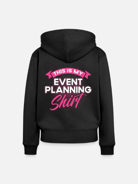 Eventplaner Hochzeitsplaner Event Manager - Frauen Premium Bio Zip Hoodie - Schwarz