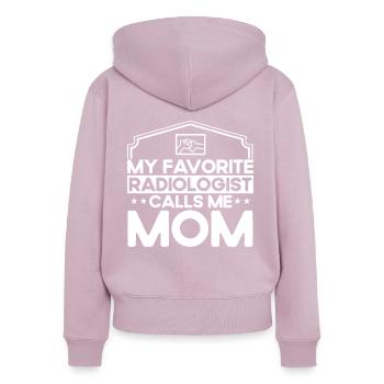 Radiology Radiologist Radiology Technician - Women's Premium Organic Zip Hoodie - dusky pink - Back - Julia (174cm)