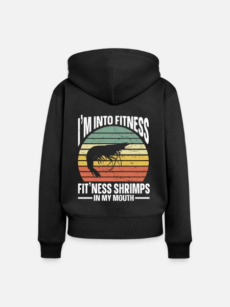 Meeresfrüchte Liebhaber Geschenk Meeresfrucht - Frauen Premium Bio Zip Hoodie - Schwarz