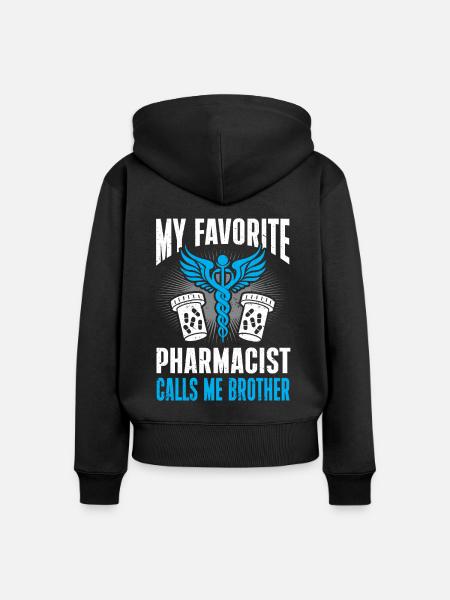Apotheker Geschenk Apotheke - Frauen Premium Bio Zip Hoodie - Schwarz