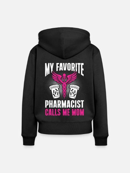 Apotheker Geschenk Apotheke - Frauen Premium Bio Zip Hoodie - Schwarz