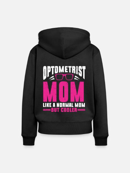 Optometrist Optiker Optometrie - Frauen Premium Bio Zip Hoodie - Schwarz