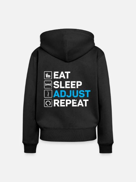 Chiropraktiker Chiropraktik - Frauen Premium Bio Zip Hoodie - Schwarz