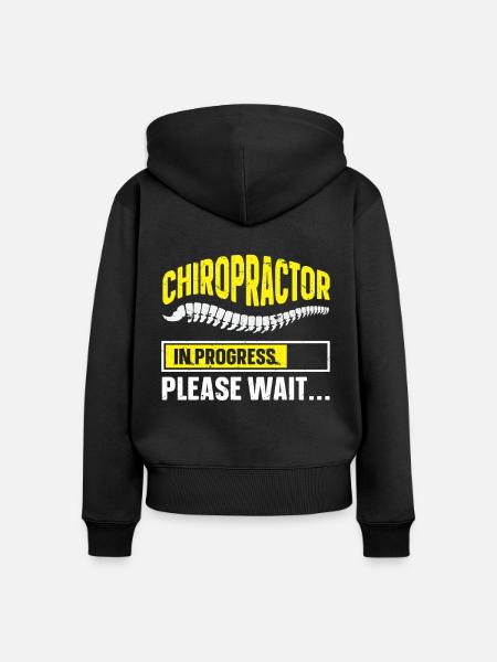 Chiropraktiker Chiropraktik - Frauen Premium Bio Zip Hoodie - Schwarz