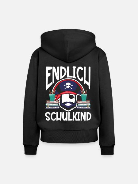 School 1. Grade - Frauen Premium Bio Zip Hoodie - Schwarz